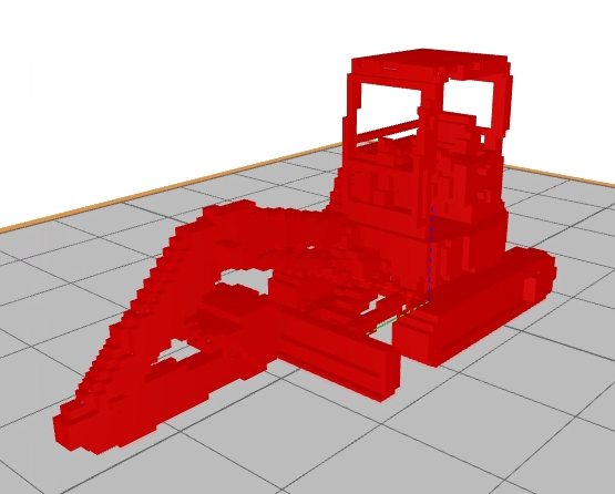 Voxel-Modell mit 60mm Toleranz